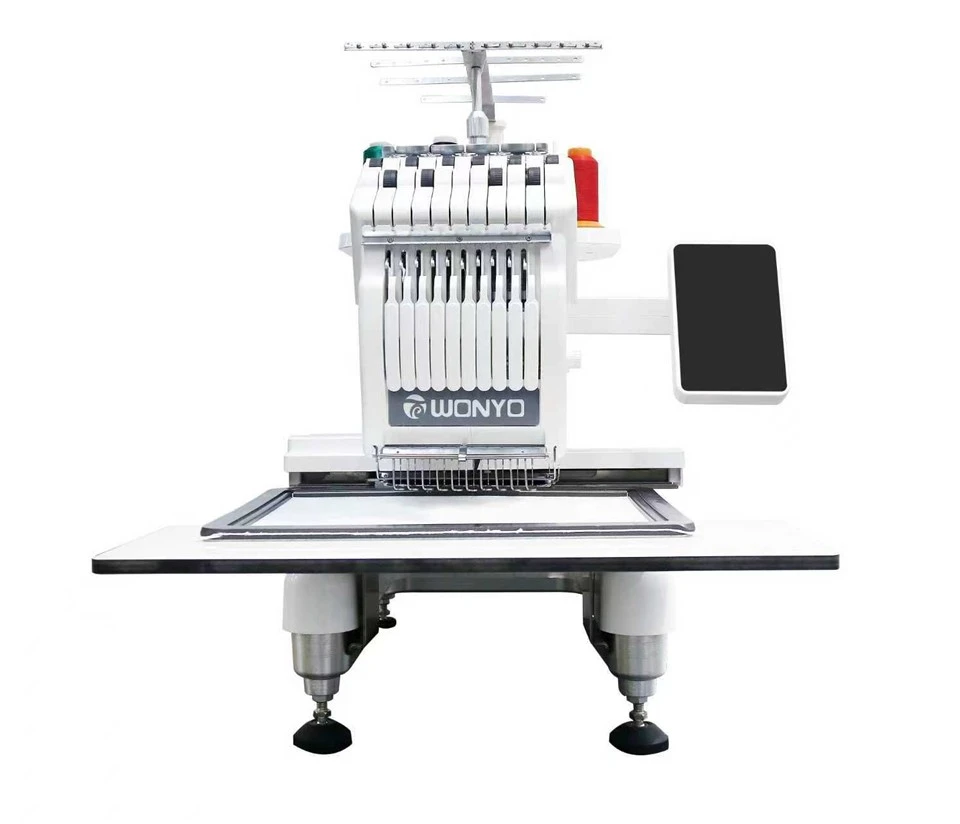 Nest 10 Single-Head 10-Color Computerized Embroidery Machine | Automatic Color Change + Combination Cap And Flat Embroidery | Lightweight Embroidery Machine For Home And Commercial Use