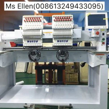 2 Head 15 Colors Automatic Cap Embroidery Machine
