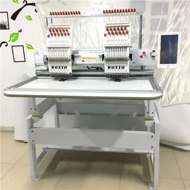 WONYO 2 Head 12 Needles Compact China Embroidery Machine Manufacturer