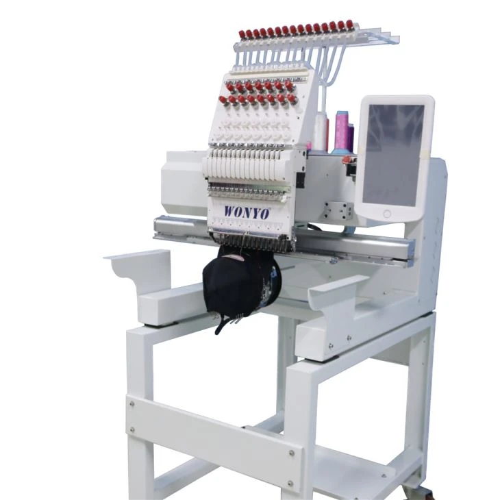 Touch Screen High Speed 1 Head Computerised Embroidery Machine