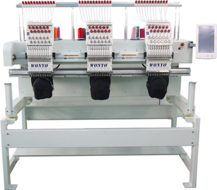 Wonyo 3 Head Computerized Monogram Embroidery Machine Good AsEmbroidery Machine
