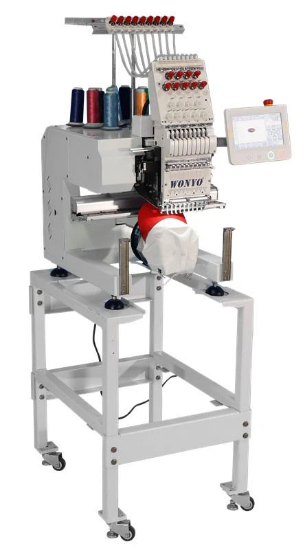 Easy Operate Automatic Single Head 9 Needles Embroidery Machine