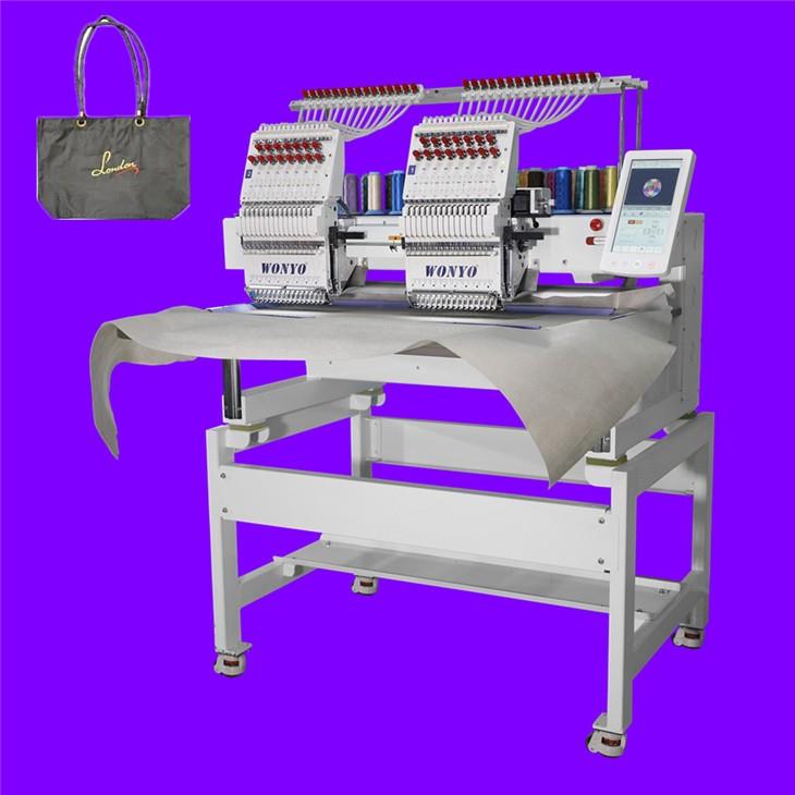 WONYO High Speed Commercial 9 12 15 Colors Computerized 2 Head Embroidery Machine