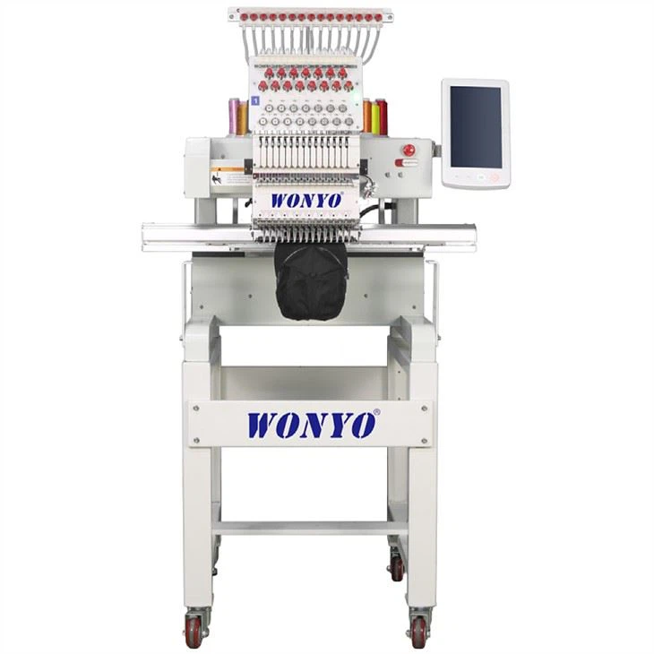 Tubular Single Head Wanyang Commerical Embroidery Machine For Shirt Cap Flat Embroidery in China