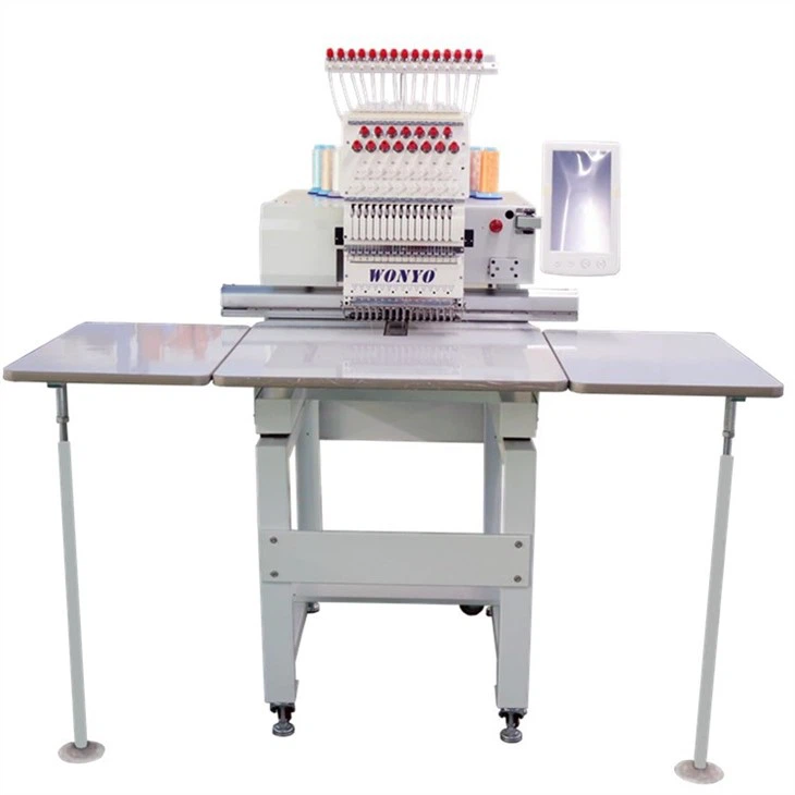 Tubular Single Head Wanyang Commerical Embroidery Machine For Shirt Cap Flat Embroidery in China