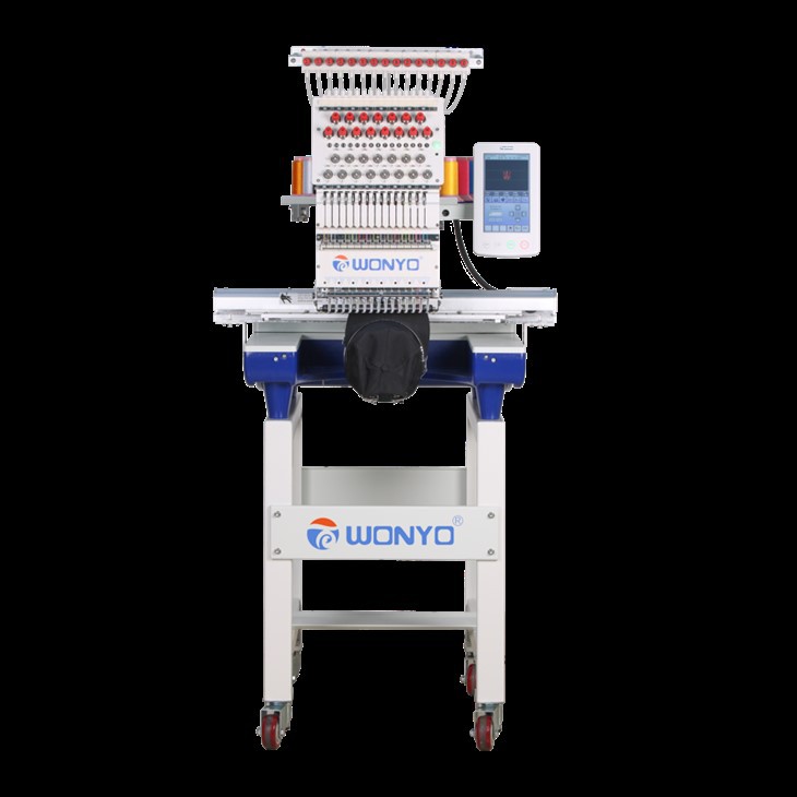 Single Head Computerized Hat Tshirt Flat Embroidery Machine with Good price for Beginners