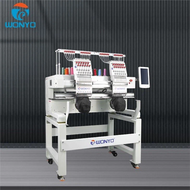 2022 Hot Sale 2 Heads Computerized Embroidery Machine For New Beginner And Home Business