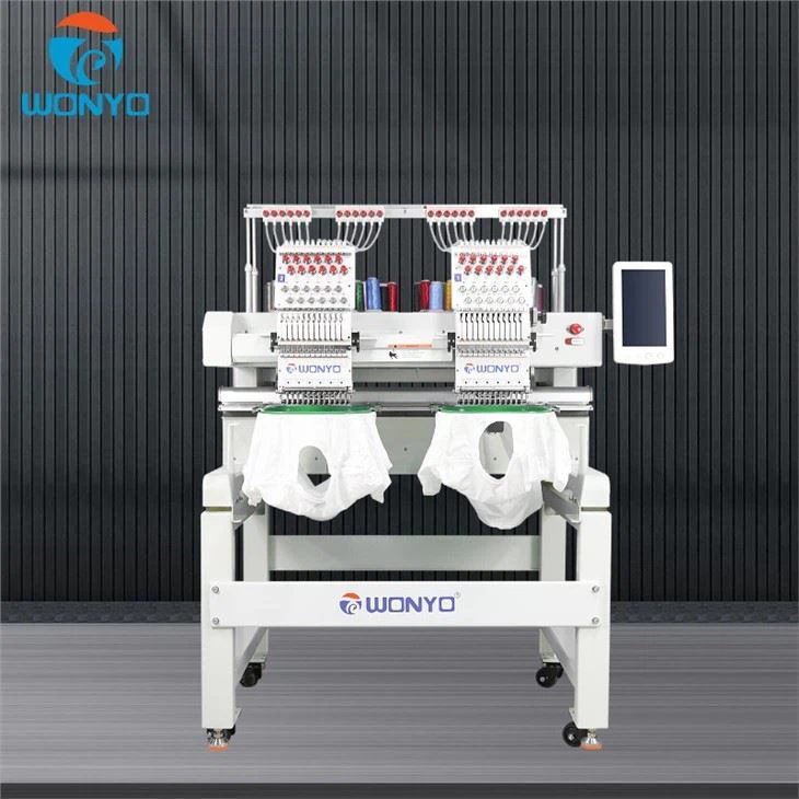 2022 Hot Sale 2 Heads Computerized Embroidery Machine For New Beginner And Home Business