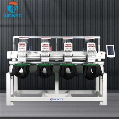 4 heads embroidery machine